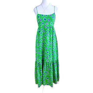 Xirena Dress Maxi Floral Green Multi Cotton Fae (S)